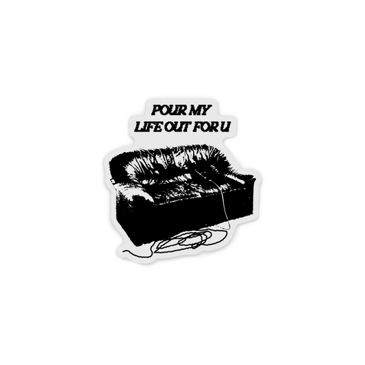 FOR U couch sticker